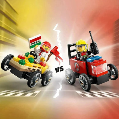 LEGO Race Car Pack: Pizza Van vs Fire Truck 60458 City (Pre-Order: January 2025)