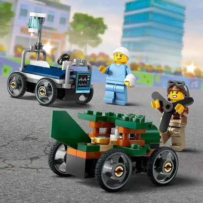 LEGO Race Car Pack: Airplane vs Hospital Bed 60459 City (Pre-Order: January 2025)