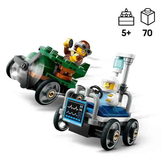 LEGO Race Car Pack: Airplane vs Hospital Bed 60459 City (Pre-Order: January 2025)