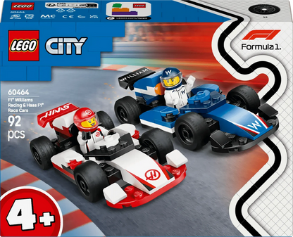 LEGO F1 Williams Racing &amp; Haas Formula 1 Cars 60464 City (Pre-Order: January 2025)