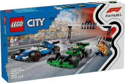 LEGO F1 Starting Line with VCARB &amp; Sauber Formula 1 Cars 60474 City
