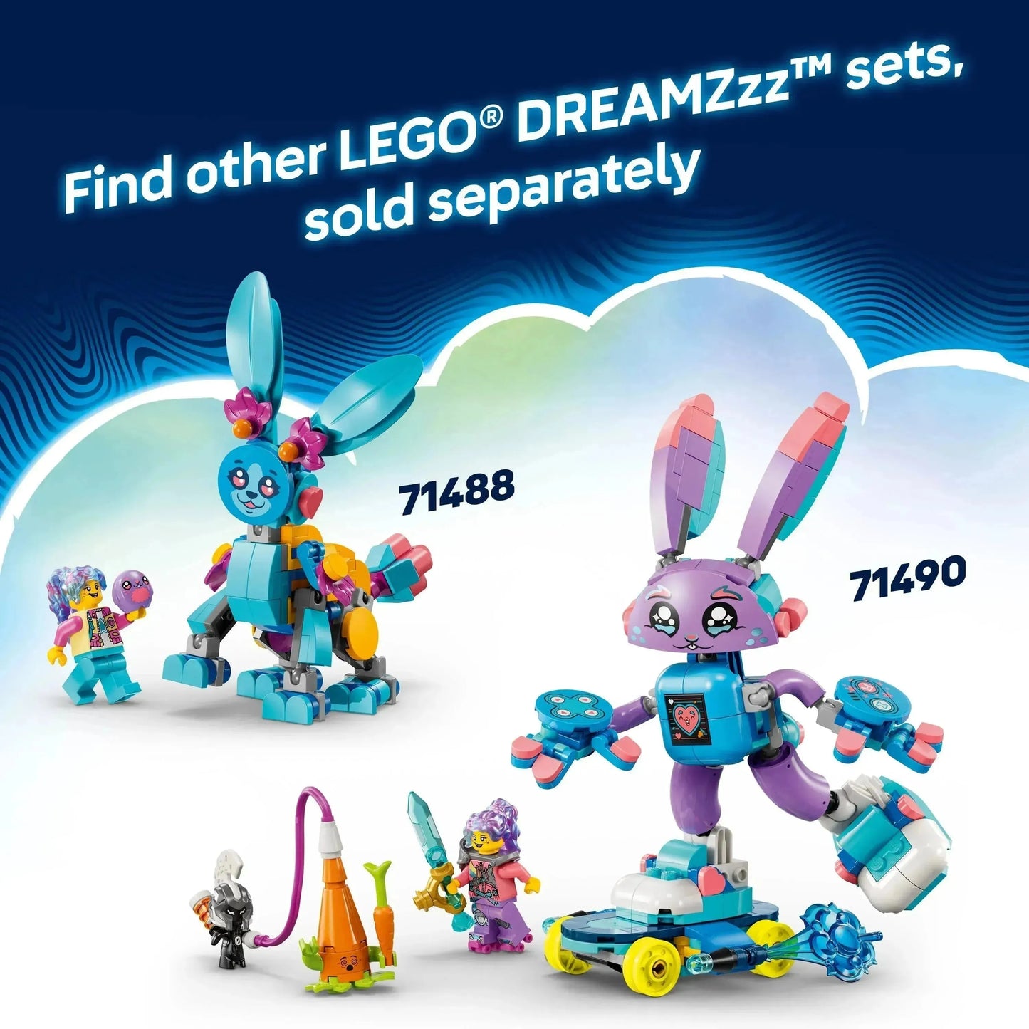 LEGO Izzie and Bunchu Rro the gaming bunny 71490 Dreamzzz
