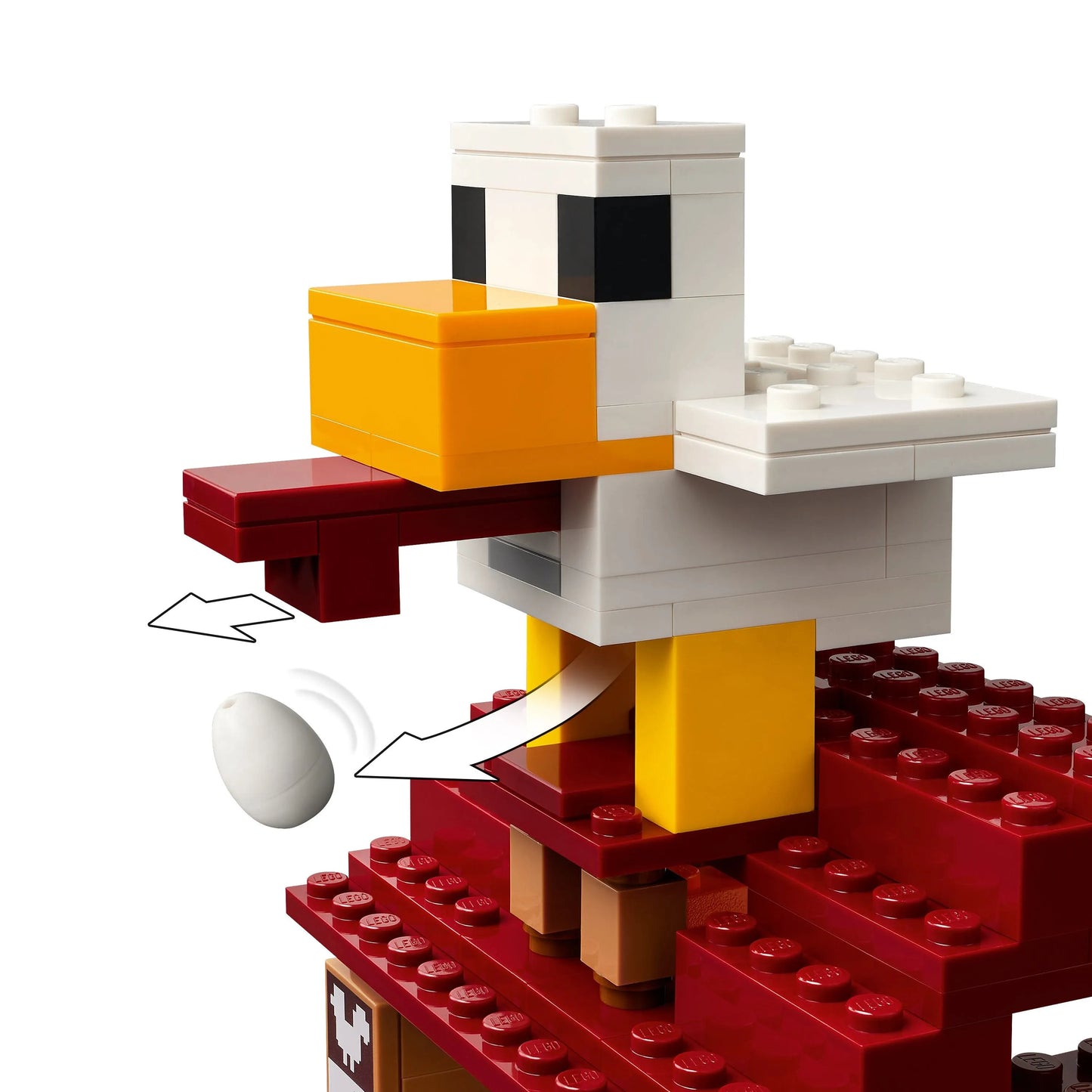 LEGO De Ghast-ballon aanval op het dorp 21273 Minecraft