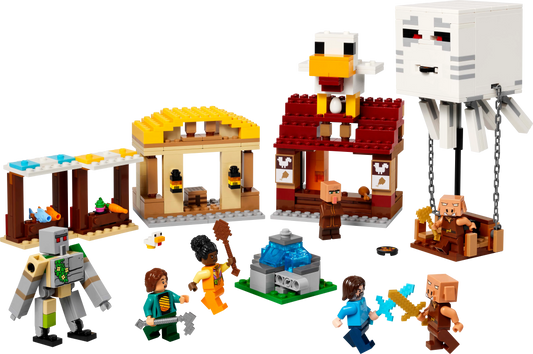 LEGO De Ghast-ballon aanval op het dorp 21273 Minecraft