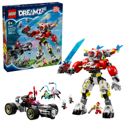 LEGO Coopers Tiger Mech &amp; Zero's HotRod 71497 Dreamzzz (Pre-Order: January 2025)